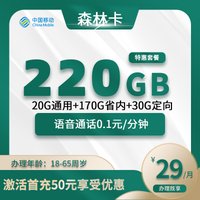 移动森林卡【仅发重庆】