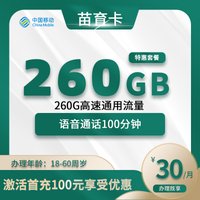 移动苗育卡【仅发四川】